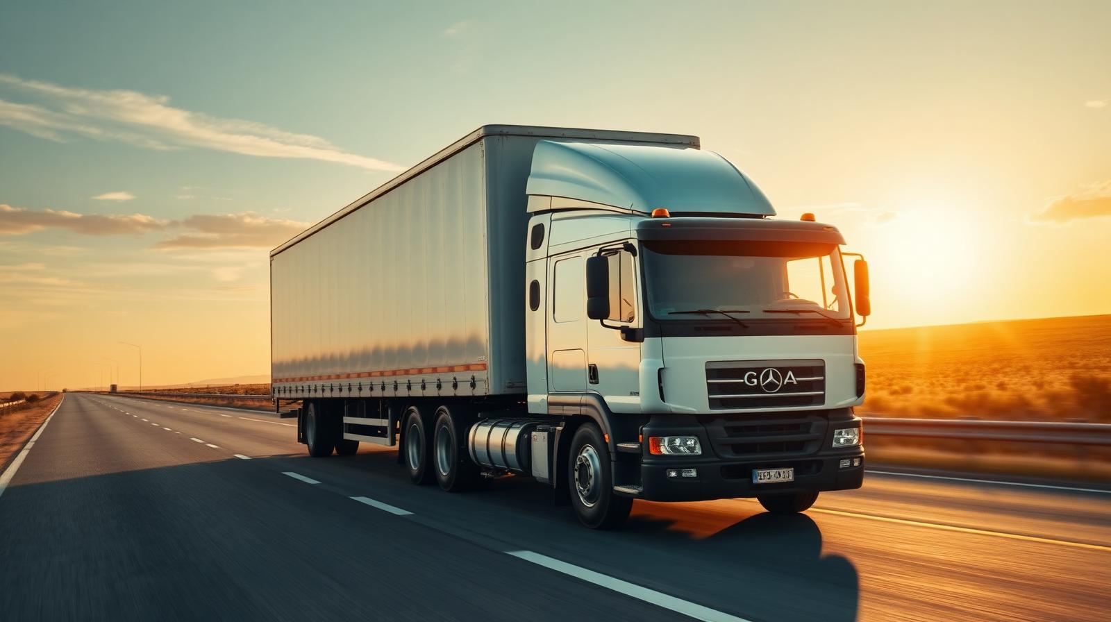 AMAG dedicated truck on an Australian interstate highway